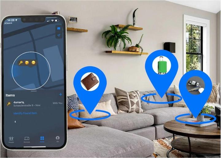 Image du produit 4smarts SkyTag avec étiquette de valise (iOS)