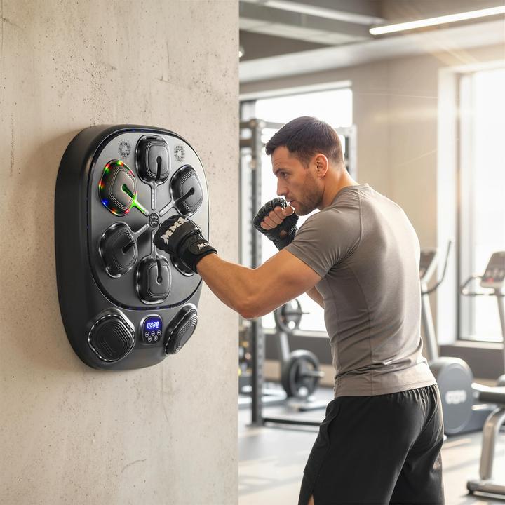 Actual product image SportNow Music Boxing Machine Schaumstoff, Kunststoff Schwarz (61 cm)