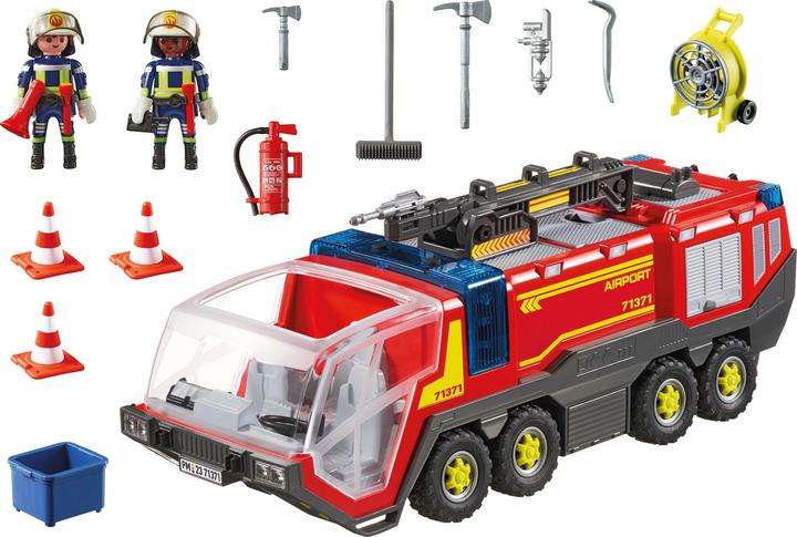 Actual product image Playmobil 71371 Airport Fire Truck with Light and Sound (71371, Playmobil City Action)