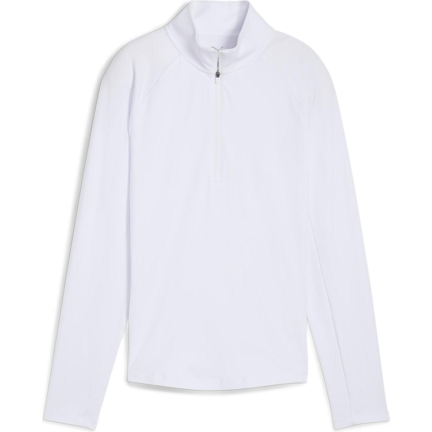 Puma, Damen, Laufjacke, W Pure 2.0 1/4 Zip (XS), Weiss, XS