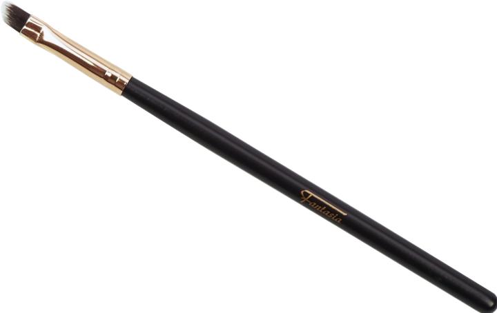 Image du produit Pinceau à contours, manche brun foncé, virole cuivrée, plat, oblique Poils synthétiques (Fond de teint)