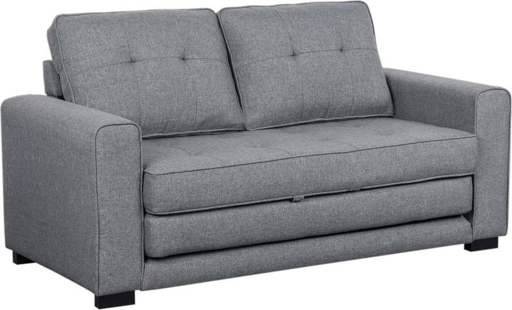 HTI-Living Zweisitzer mit Schlaffunktion Hellbrau Azaria (2 person sofa)