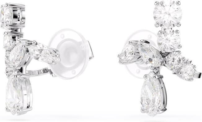 Produktbild Swarovski Matrix Ohrclips Verschiedene Schliffe Weiss (Swarovski Metall)