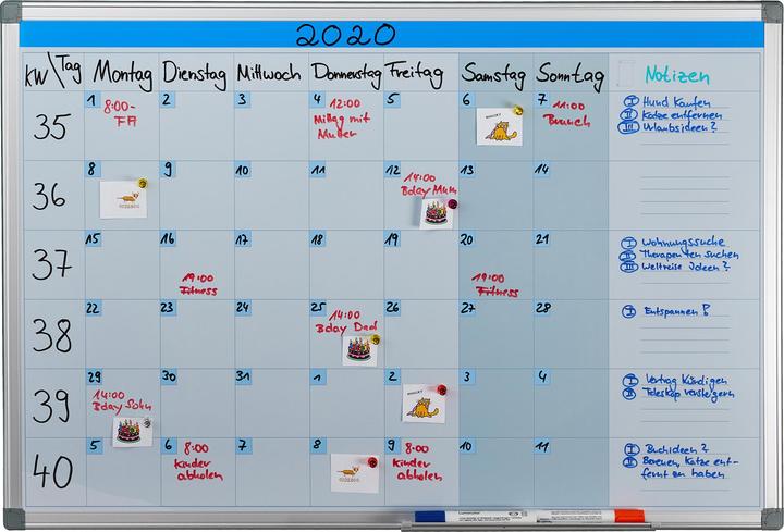 Actual product image Relaxdays Whiteboard planner (90 x 5 x 60 cm)