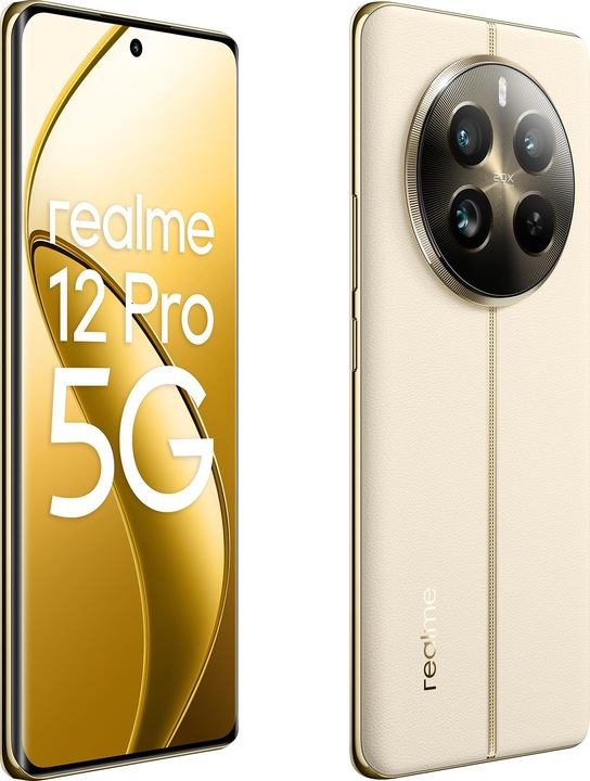 Image du produit realme 12 Pro 5G 12Gb 256Gb 6.7' (256 Go, Navigateur Beige, 6.70", Double SIM, 50 Mpx, 5G)