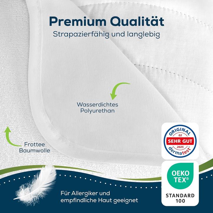 Produktbild Sensalou Wasserdichte Matratzenschoner 2er-Set (60 x 120 cm) (60 x 120 cm)