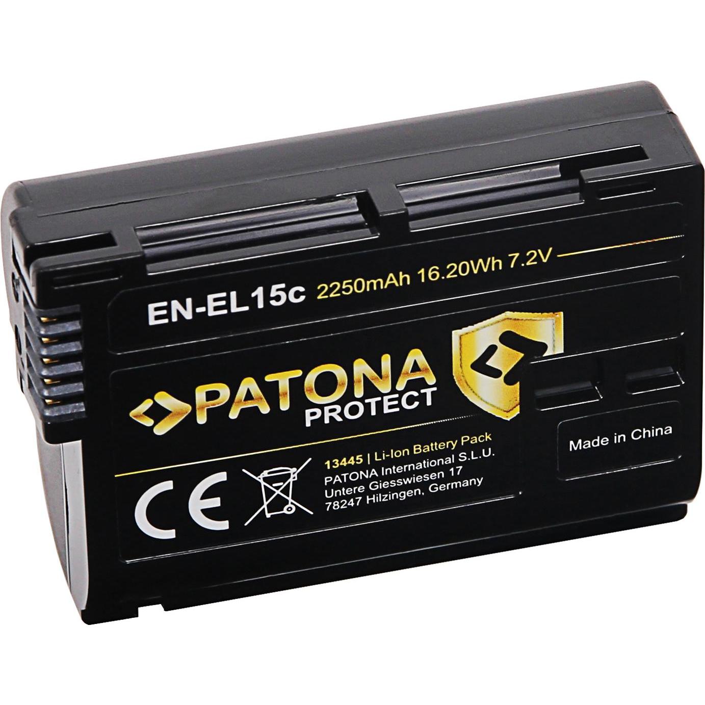 Patona Protect EN-EL15C (Akku), Kamera Stromversorgung, Schwarz