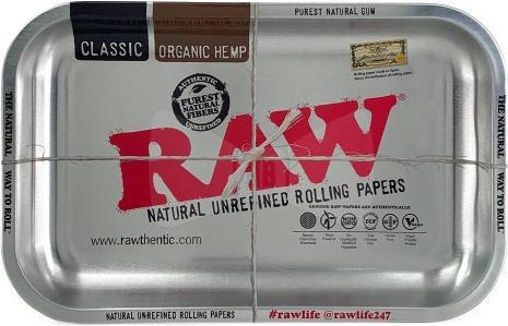 Image du produit RAW Plateau roulant L Silver Metal 275 x 340mm