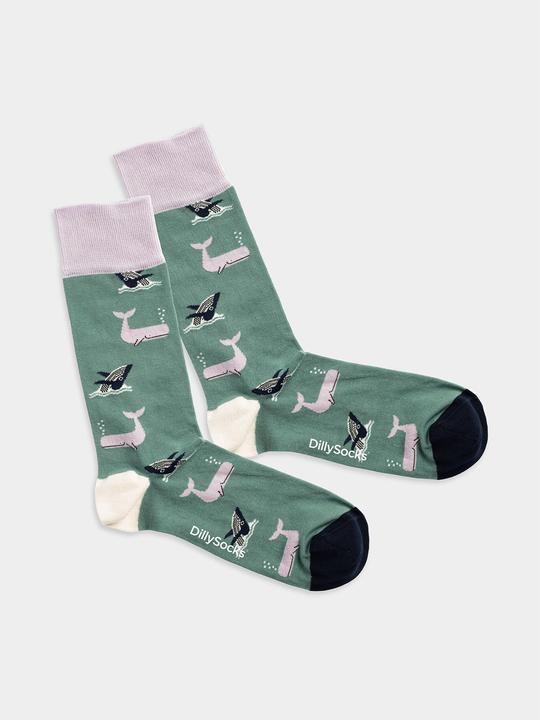 Actual product image DillySocks Whale Party (Single pack, 41 - 46)