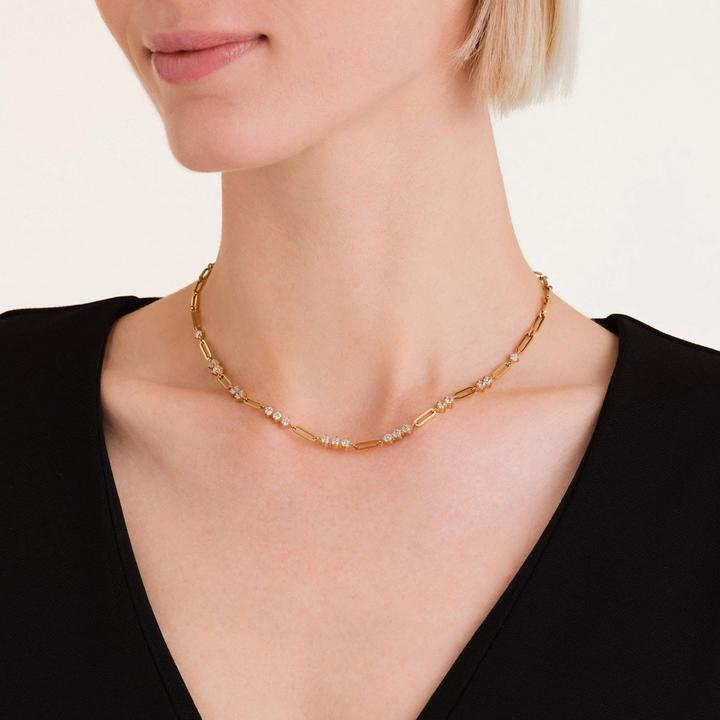 Produktbild Rosefield Halskette (14K Yellow gold plated stainless steel 316L, Edelstahl, 42 - 46 cm)