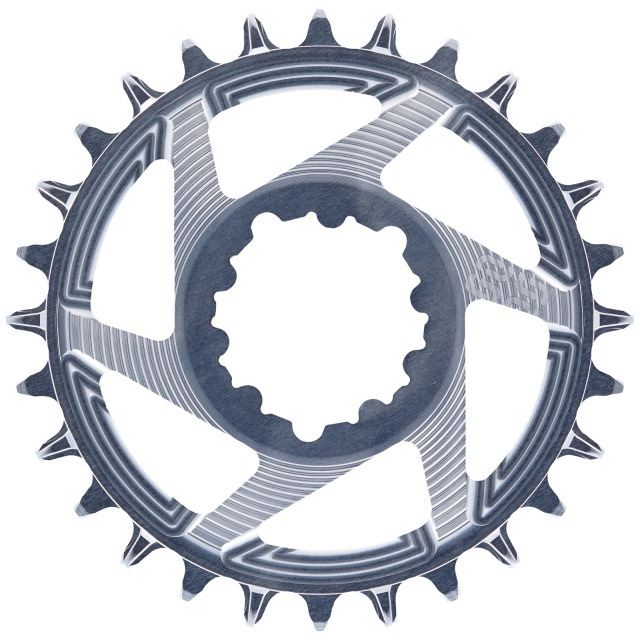 Actual product image e*13 Helix R Guidering SRAM Direct Mount chainring, 28 T., 3mm offset, 11/12-speed, grey (28)