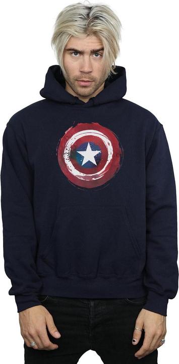 Produktbild Captain America Splatter Shield Kapuzenpullover (XXL)