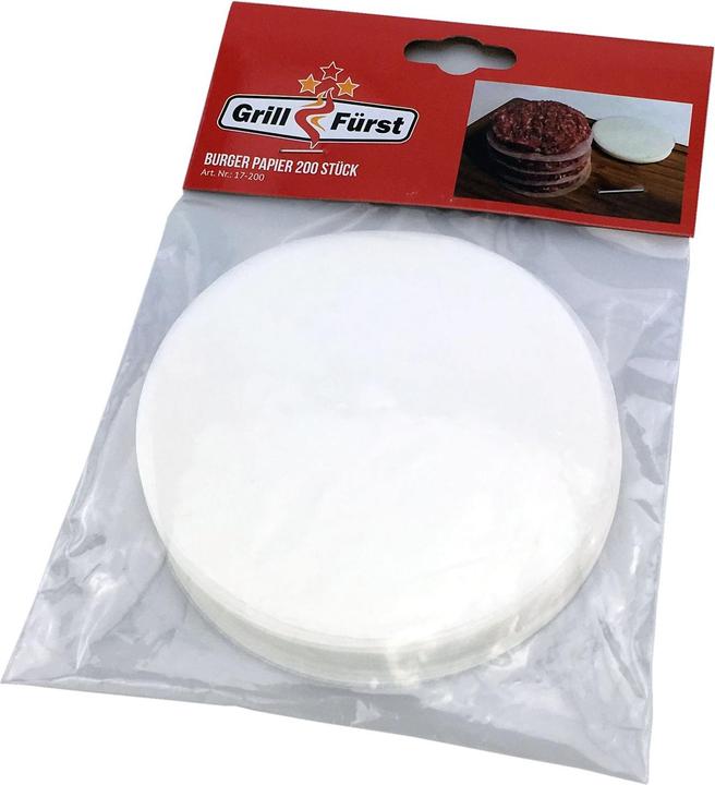 Produktbild Grillfürst Hamburger Patty Trennpapier 200 Stück