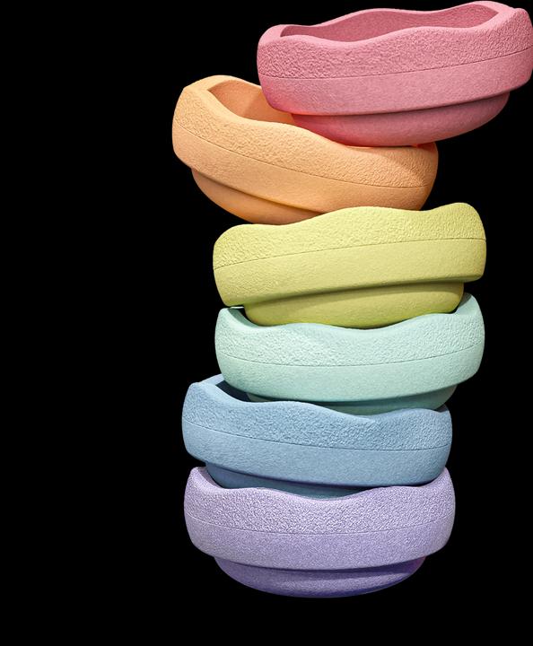 Produktbild Stapelstein ® MINI Rainbow Pastel 6 (6 Stk.)