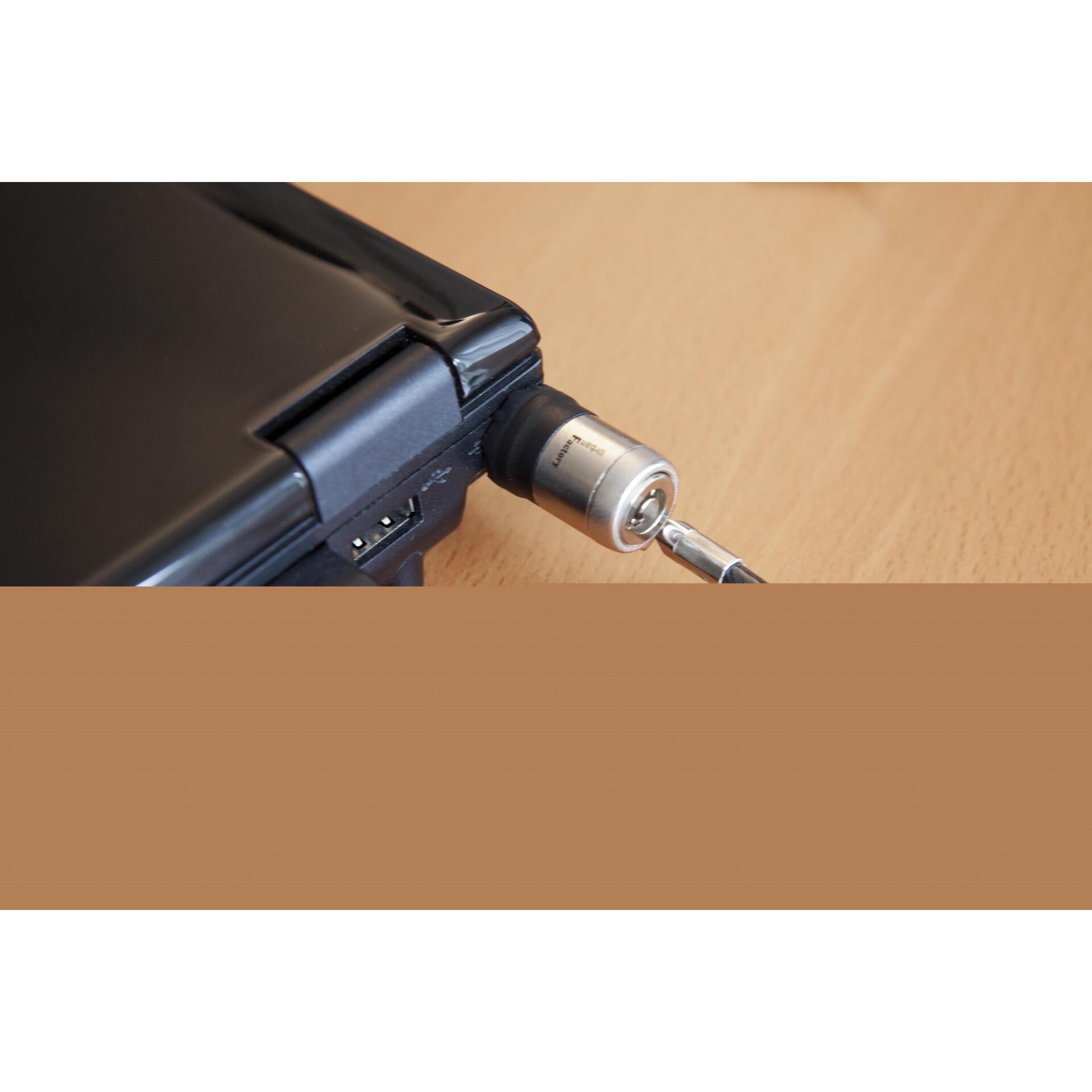 Urban Factory Anti Theft Cable, Notebook Security, Schwarz