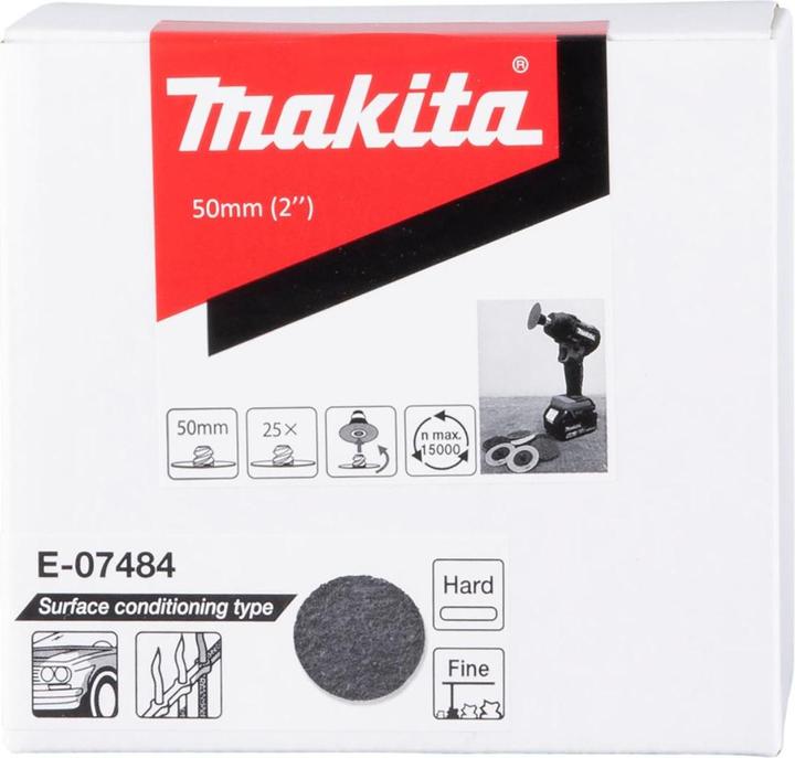 Actual product image Makita E-07484 Fleece disc hard-fine 50mm (Fine grain)