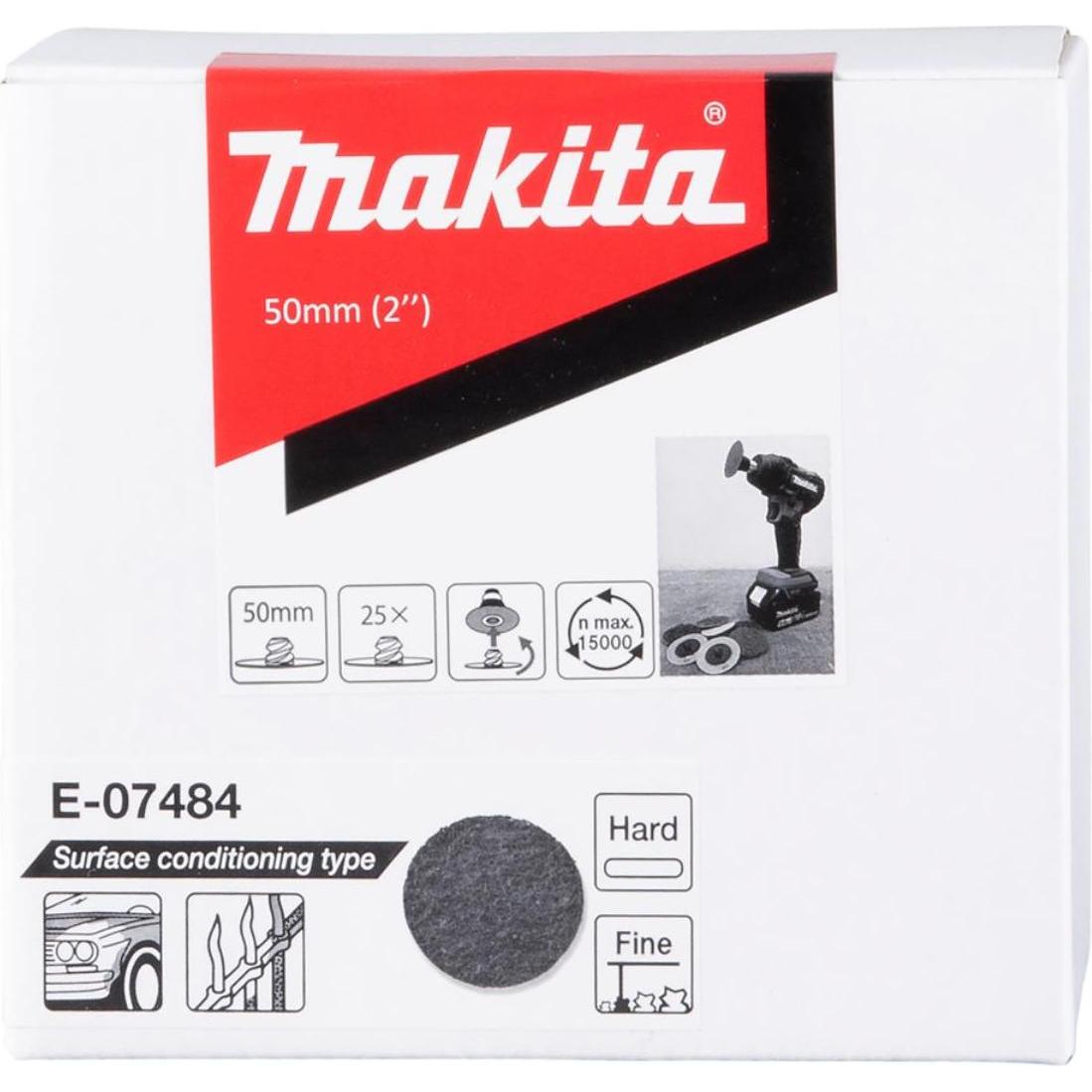 Thumbnail - Makita, Schleifmittel, E-07484 Vliesscheibe Hart-Fein 50mm (Feine Körnung)