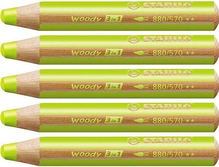 Actual product image STABILO woody 3 in 1 coloured pencil (Light green, 1 x)
