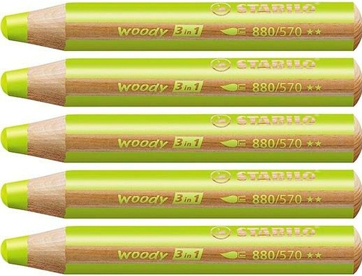 Actual product image STABILO woody 3 in 1 coloured pencil (Light green, 1 x)