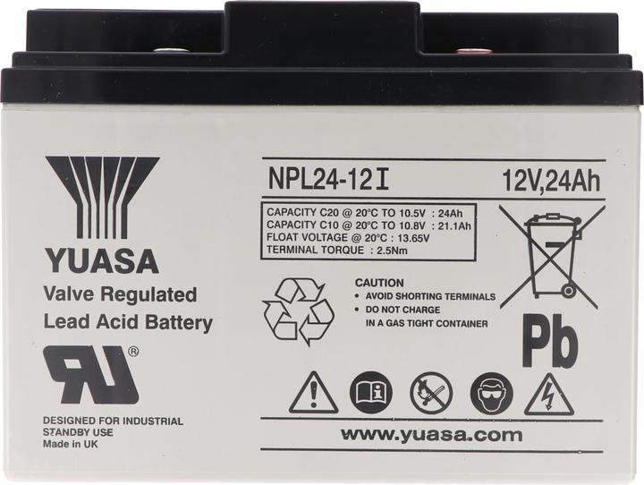 Actual product image Yuasa Battery NPL24-12 (12 V, 24 Ah)