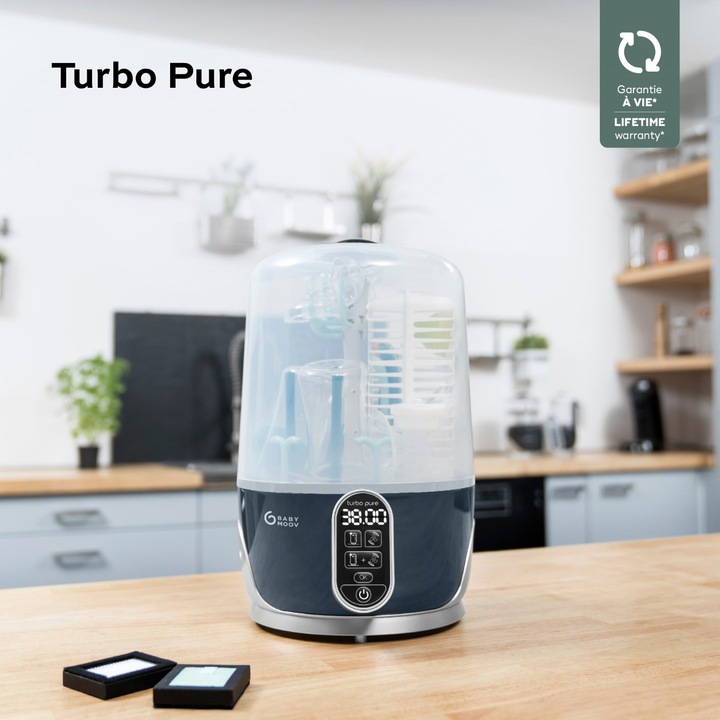 Image du produit Babymoov Stérilisateurs & vaporisateurs Stérilisateur à vapeur Turbo Pure - avec fonction de séchage