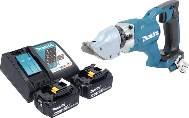 Produktbild Makita DJS 200 RM Akku Blechschere 18 V 2,0 mm Brushless + 2x Akku 4,0 Ah + Ladegerät