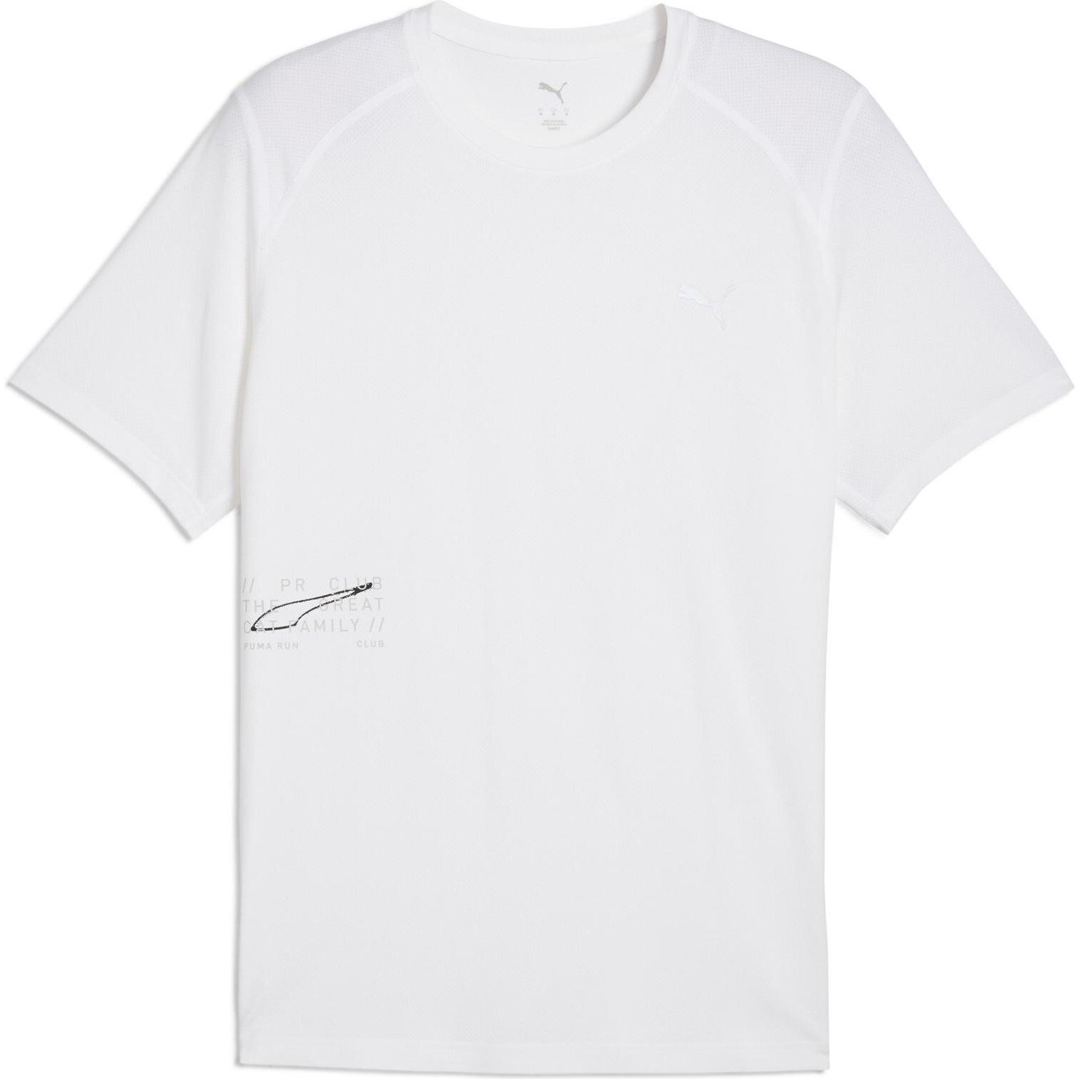 Puma, Herren, Sportshirt, M Run Graphic Mesh Tee​ (3XL), Weiss, 3XL