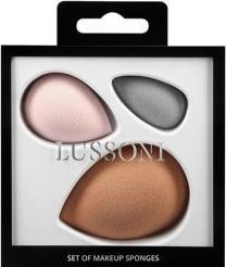 Actual product image Tools for Beauty T4B LUSSONI 3 Piece Make Up Sponge Set, Blender Sponges, Skin Colour, Pink And Grey