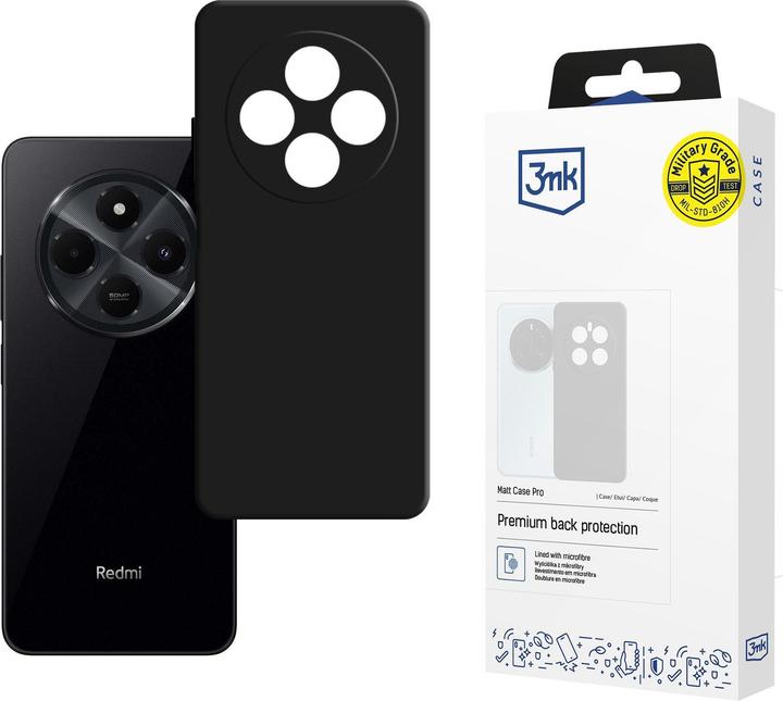 Actual product image 3MK Matt Case Pro cover for Xiaomi Redmi 14C - matt black (Xiaomi Redmi 14C)