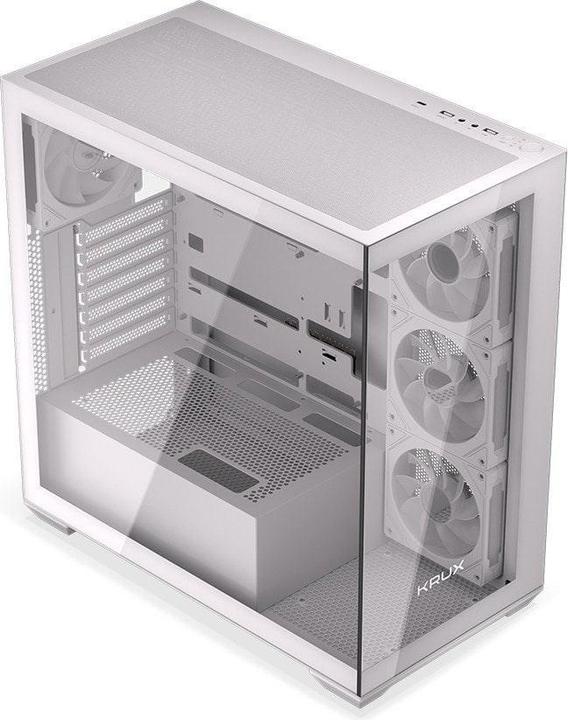 Actual product image Krux Exo White (mATX, Mini-ITX, ATX)