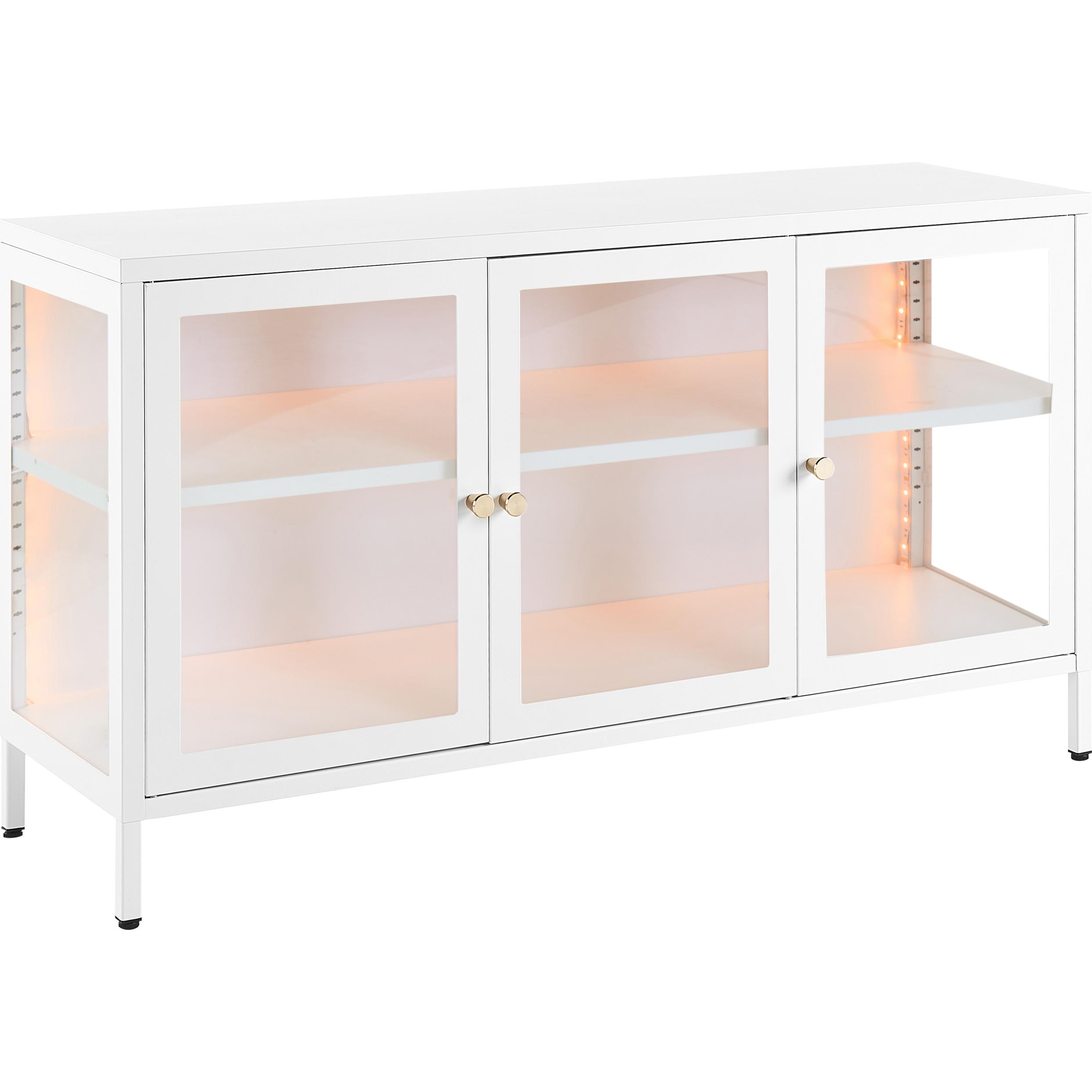 Beliani, Vitrine + Buffetschrank, Newport (115 x 35 x 65 cm)
