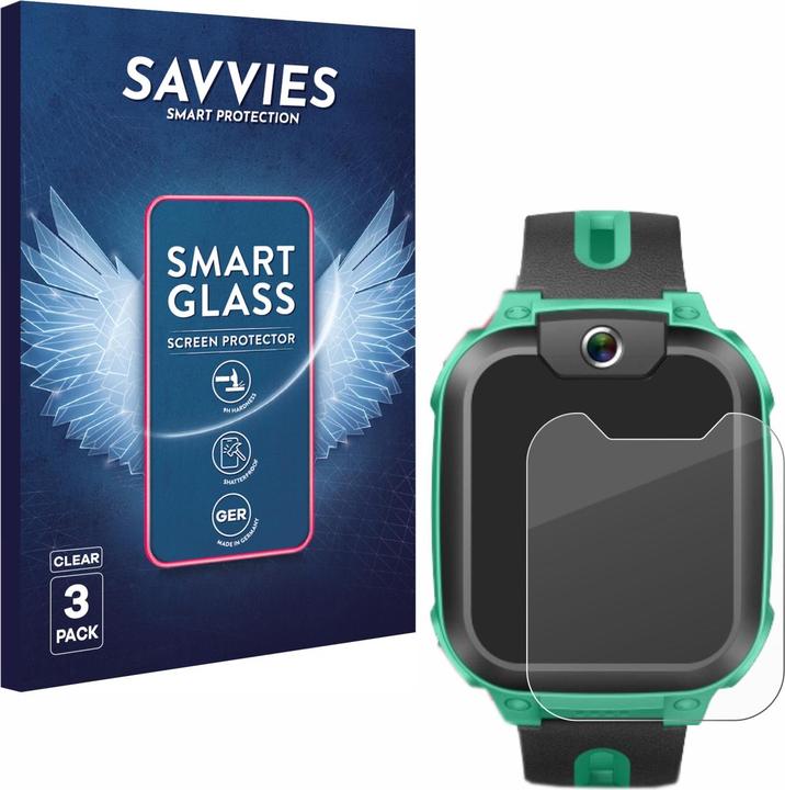 Actual product image Savvies 3x Smart Glass - 9H Hybrid Glass Screen Protector for Imoo Watch Phone Z1