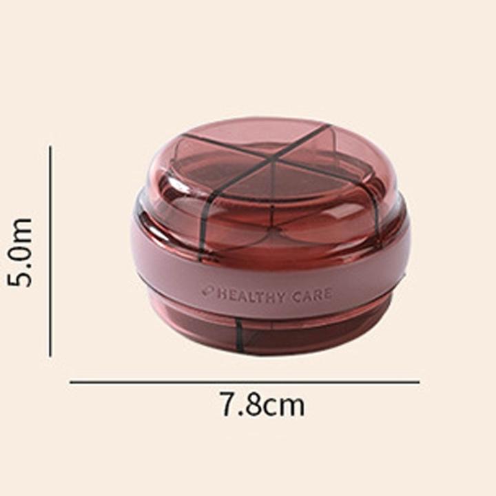 Actual product image König Design Mini Pillendose Organizer Medikamentenbox Pillenbox Tablettenbox Tablettendose