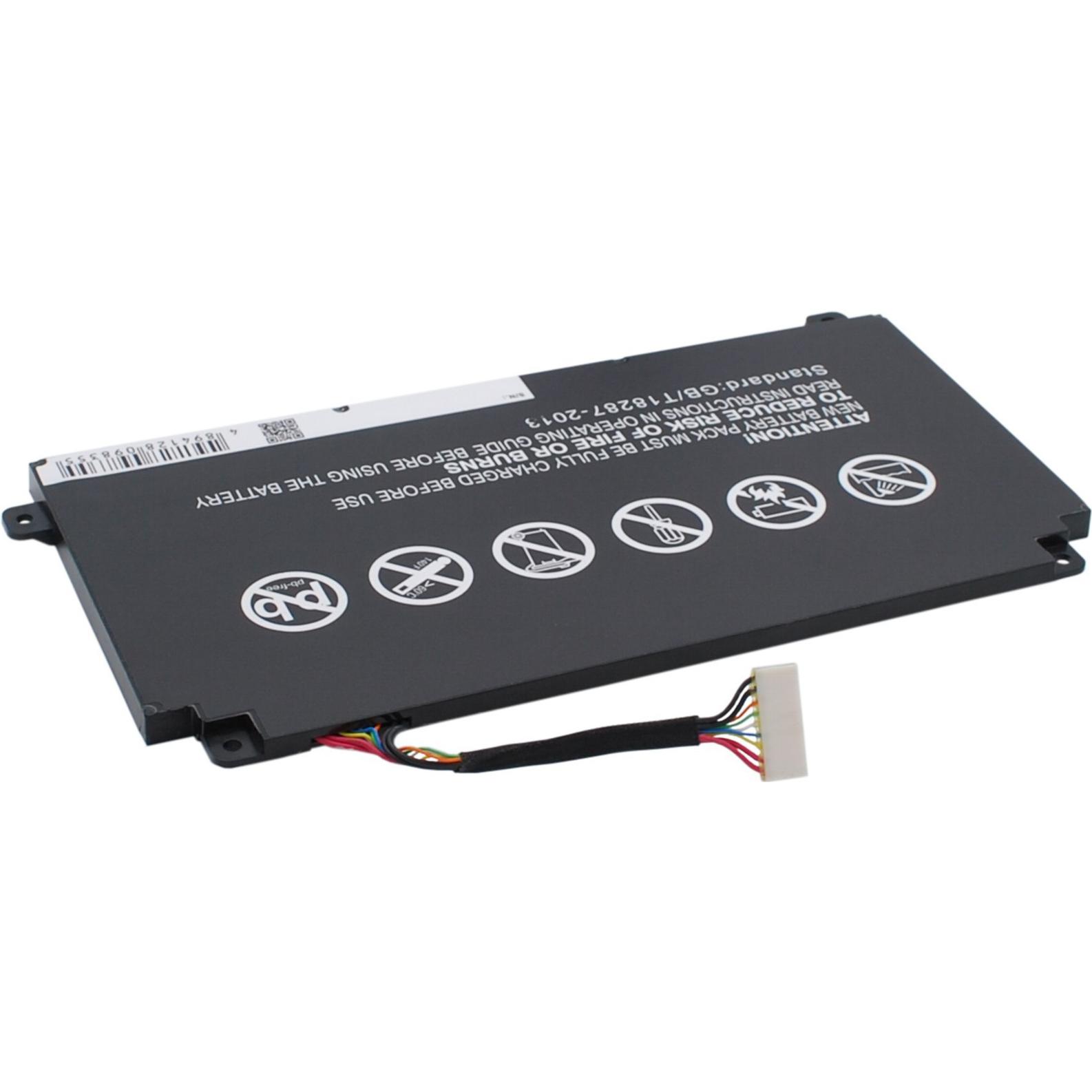CoreParts Laptop-Batterie Lithium-Polymer 3850 mAh 41,6 Wh (1 Zellen, 3850 mAh), Notebook Akku, Schwarz