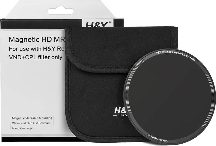 Produktbild H&Y Magnetfilter ND16 für REVORING 58-77mm (ND- / Graufilter)