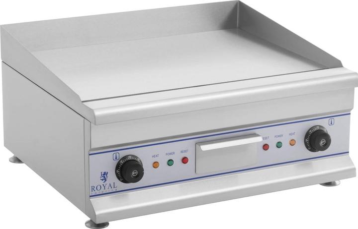 Produktbild Royal Catering Elektro Grillplatte Griddleplatte Griddle Bräter Grill 60cm Glatt 2 x 3200 W Neu (0.01 kW)