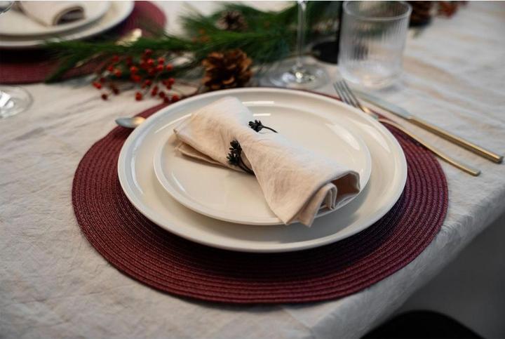 Image du produit Continenta Set de table rond, bordeaux (1 pcs, 38 cm)