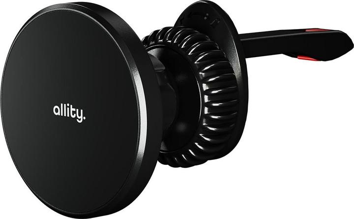 Allity car holder for air vent ACH-300 magnetic with wireless charging black 15W
