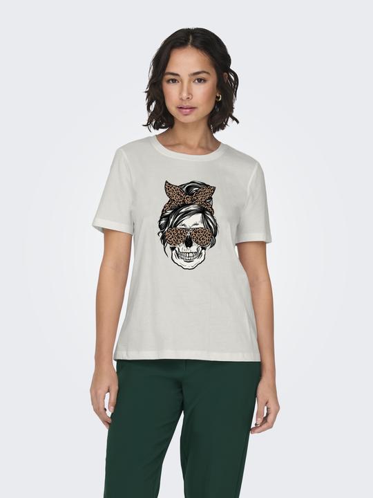 Actual product image Only Onlstella Life S/S Skull Top Cs Jrs (M)