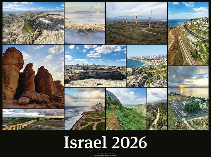 Produktbild Israelkalender 2026 Black Version (Harter Einband, Deutsch)