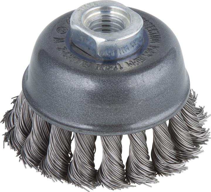Actual product image wolfcraft wolfcraft 1 steel cup brush WS serrated M14 ø75mm