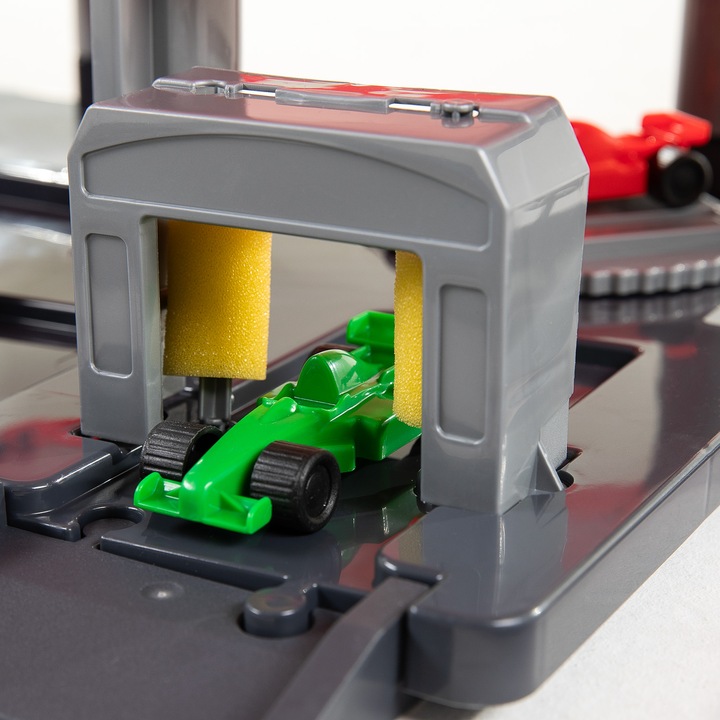 Actual product image Polesie Cavallino Racing Red multi-storey car park with 4 floors and