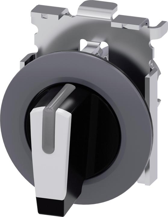 Produktbild Siemens Selector switch black white front ring