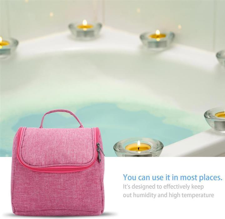 Actual product image Intirilife Cosmetic Travel Bag in PINK