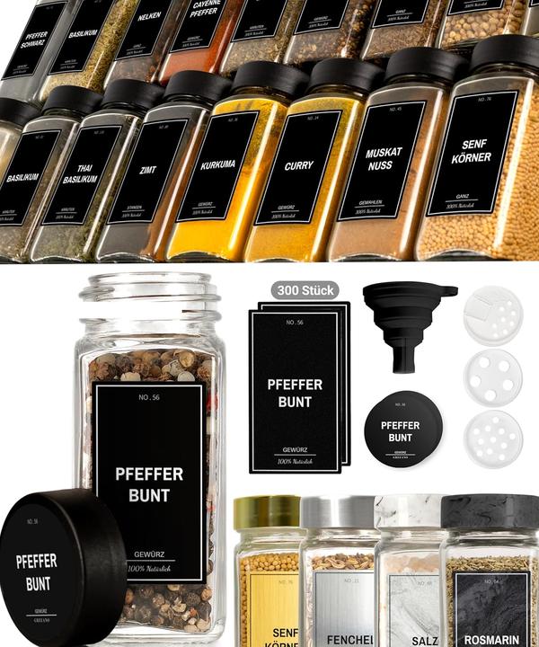 Actual product image Greeano Gewürzgläser Set (0.12 l)