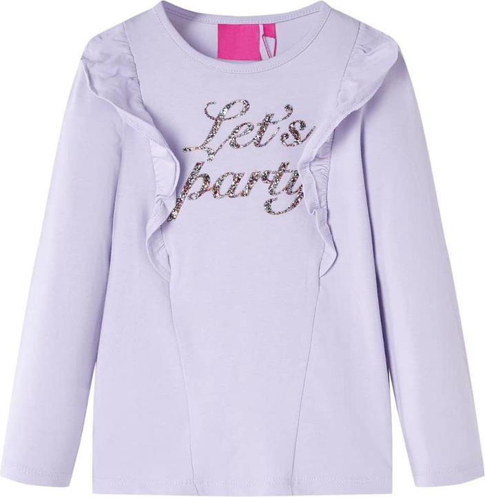 Immagine prodotto vidaXL Camicia da bambino a maniche lunghe lilla chiaro 140,Materiale: 95 % cotone. 5 (140)