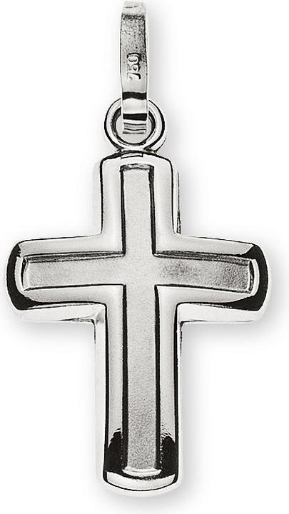 Produktbild Muau Pendant cross white gold 750, 21x11mm (750/18K Weissgold)