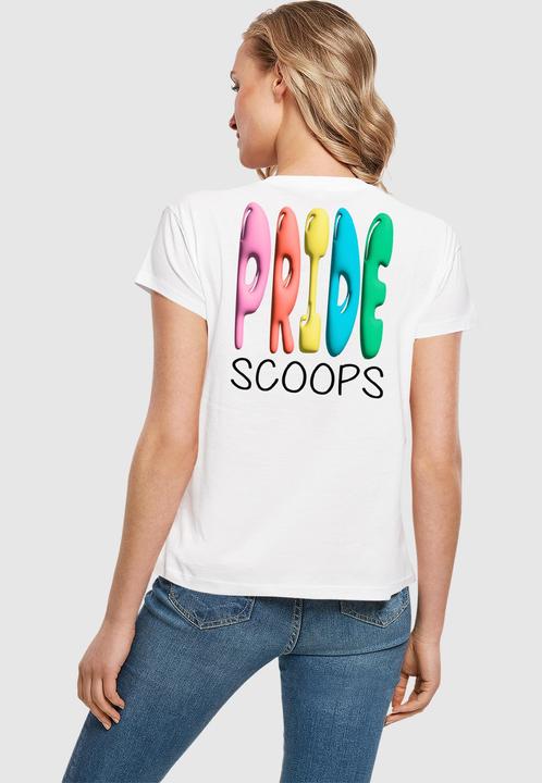 Produktbild Merchcode Ladies Pride Scoops Tee - 169789 (XS)