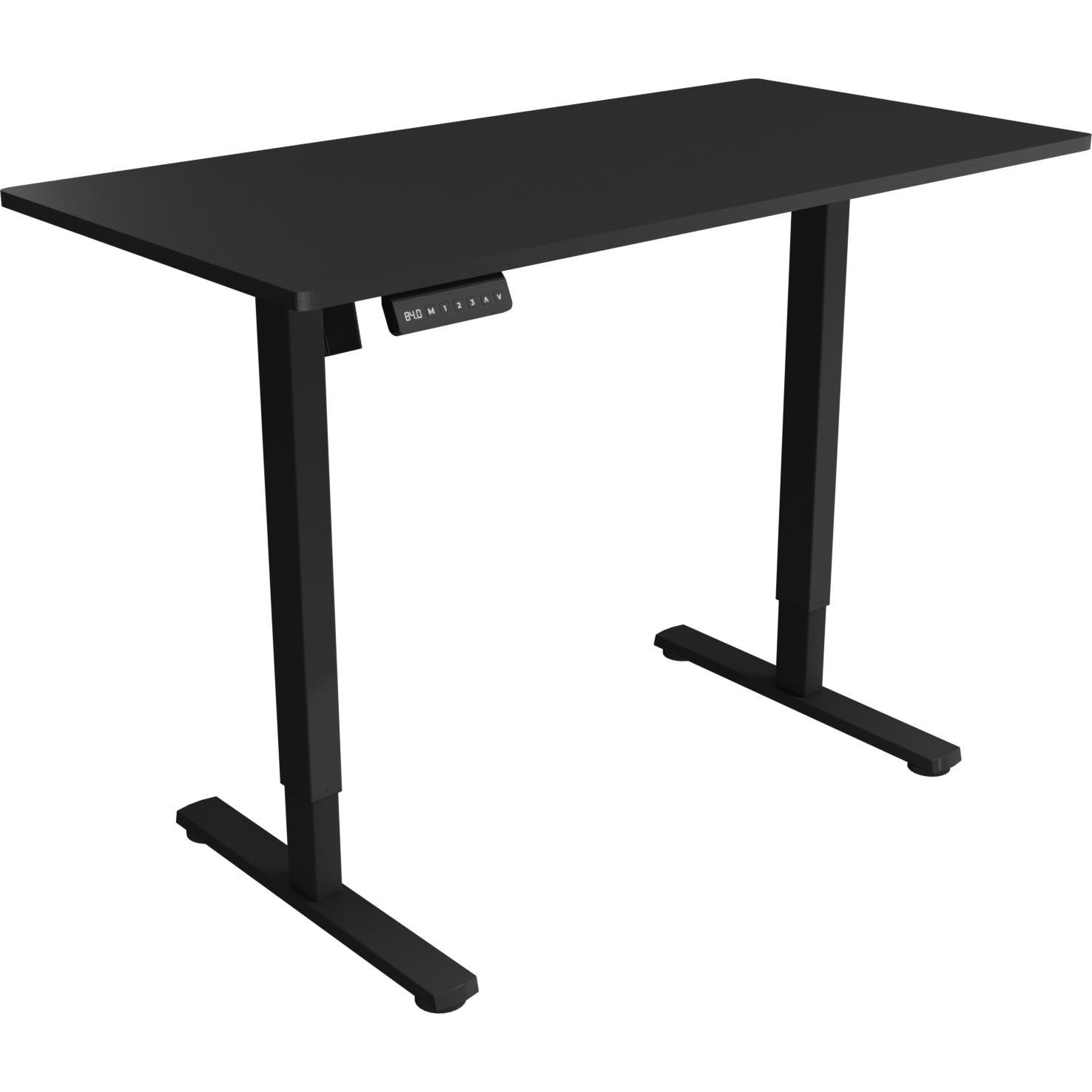 White Shark Gaming Desk Dark Obsidian-1 Set of 2 pcs.(1/2 + 2/2) Motor, Tavolo gaming, Nero