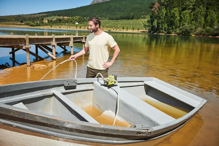 Actual product image Ryobi Rechargeable water pump R18TP-0 18V (Without battery and charger)